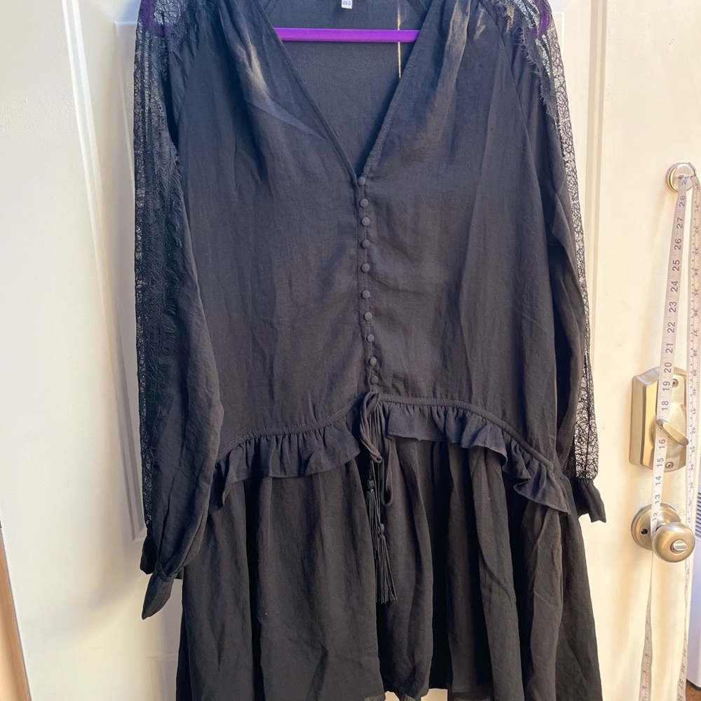 Lucy Paris Black Dress with Lace Details